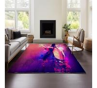 Michael Jackson Rug - Super Soft Large Living Room Bedroom Bedside Carpet High Dense Pile Non Slip Thick Solid Color Washable (MJ 01,120x160 cm)