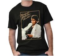 Michael Jackson Thriller Album Cover Graphic T Shirt Men or Women, Black, XL