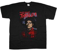 Michael Jackson Thriller King of Pop Official Tee T-Shirt Mens Unisex (Large) Black