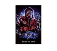 Michael Jackson ThrillerPosters for Bedroom Aesthetic Poster Decorative Painting Canvas Wall Art Living Room Posters Bedroom Painting Wall Art DecorUnframe-style08x12inch(20x30cm)