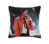 Michael Jackson Throw Pillow Covers - Music Legend Themed Cushion Covers Home Decor for Sofa, Bedroom, Living Room Four Seasons Universal 20"x20"