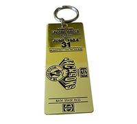 Michael Jackson World Tour 84 Keychain Back Stage Pass Ticket June 31 1984