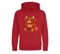 Michael Jordan Bull Logo Kids Hoodie - Red / 4-5 years