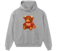 Michael Jordan Bull Logo Men's Hoodie - Gray / 2XL