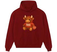 Michael Jordan Bull Logo Men's Hoodie - Red / 2XL