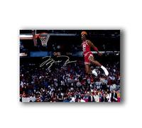 Michael Jordan Flying Dunk Painting Canvas Print Wall Art Basketball Poster for Home Room Decor (70x100 cm(unframed))
