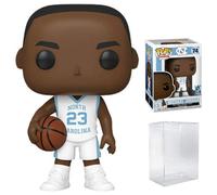 Michael Jordan (North Carolina Tar Heels) White (Away) Jersey #74 Pop Sports Action Figure (Bundled with Ecotek Pop Protector to Protect Display Box)