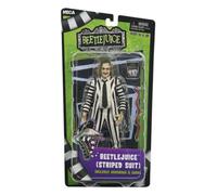 Michael Keaton Beetlejuice Tim Burton 1988 Black & White Striped Suit 17 Cm NECA