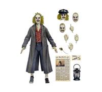 NECA Beetlejuice Ultimate 7 Inch Tour Guide Beetlejuice The Bio Exorcist Collectible Figure