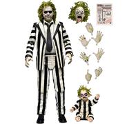 Michael Keaton Ultimate Beetlejuice Tim Burton 1988 Striped Suite 18 CM NECA