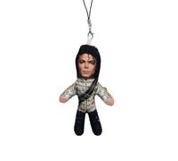 Michael Keychain Acrylic Plush Mj Key Ring, Bag Backpack Charm for Fans