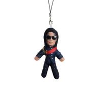Michael Keychain Acrylic Plush Mj Key Ring, Bag Backpack Charm for Fans