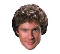 STAR CUTOUTS Ltd SM351 Michael Knight Knightrider David Hasselhoff Cardboard Face Mask Talking Point, Multicolour Halloween, Regular