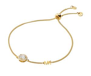 Michael Kors 14ct Gold Plated Silver 7" Slider Bracelet