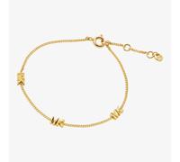 Michael Kors 14ct Gold Plated Triple Logo Bracelet MKC1781710