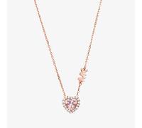 Michael Kors 14K Rose Gold-Plated Heart-Cut Necklace MKC1520A2791
