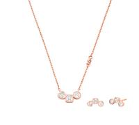 Michael Kors 14K Rose Gold-Plated Sterling Silver Necklace & Earring Gift Set