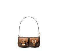 Michael Kors for woman. 32S5GZCU1B Zoe small bag with brown Logo (OSFA), Casual, Canvas