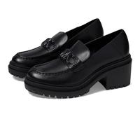 Michael Kors Women's Rocco Heeled Loafer Moccasin, Black, 7.5 UK