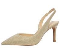 Michael Kors 40R4HNMP1D-740 Alina Flex Sling Pump Women Pale Gold UK 3.5