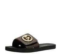 Michael Kors 40R4MKFA1B-200 MK CHARM SLIDE Women BROWN UK 4
