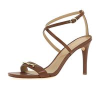 Michael Kors 40R5LEHS1L-230 LENA HEELED SANDAL Women LUGGAGE UK 6