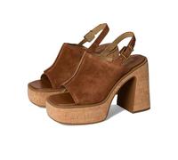Michael Kors 40R5LEMS1S-230 LEIA PLATFORM SANDAL Women LUGGAGE UK 3.5