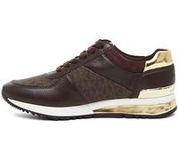 Michael Kors 43R6ALFP2B-200 Allie WRAP Trainer Female Brown UK 11