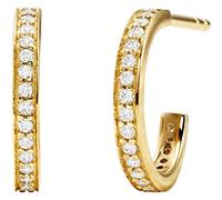 Michael Kors 925 Sterling Zilveren Goudkleurige Mercer Link Oorbellen MKC1177AN710