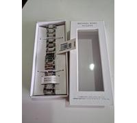 Michael Kors Band Compatible with Apple Watch, 38/40/41 mm - 20 mm Silver Stainless Steel, MKS8046