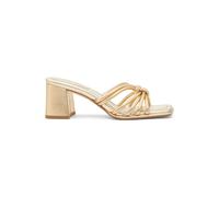 Michael Kors Ashirta Mule In Pale Gold size 36.5 | Mules Outlet | Women | Yellow 36.5
