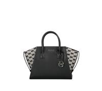 Michael Kors Avril leather logo-plaque tote bag - Black One Size