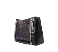 Michael Kors Bag I Women's I Tote Bag I Model *SUSAN* I Shoulder Bag I Black I 32 x 24 x 12 cm (W x H x D) I MK Logo I Quilted I Women's Bag 1417, black, M