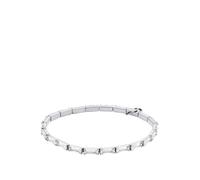 Michael Kors Baguette Stretch Silver Tennis Bracelet, Silver, Men Ilver