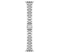 Michael Kors Band Compatible with Apple Watch, 38/40/41 mm - 20 mm Silver Stainless Steel, MKS8046