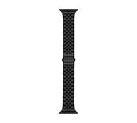 Michael Kors Band Compatible with Apple Watch, 38/40/41 mm:42/44/45/49 mm-20 mm Black Stainless Steel, MKS8056E