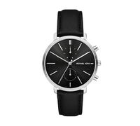 Michael Kors Blake Men's Stainless Steel Watch, Silver/Black, Minimalist