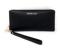 Michael Kors Jet Set Travel Continental Leather Wallet/Wristlet - Blac