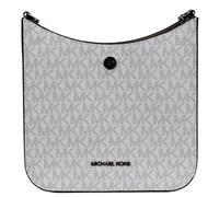 Michael Kors Briley Small Messenger Crossbody Signature Handbag, Bright White Mk/Sv, Small