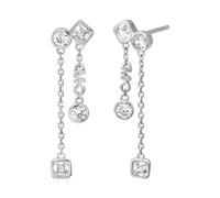 Michael Kors Jewellery Michael Kors Premium Kors Brilliance Sterling Silver CZ Drop Earrings 2.9cm