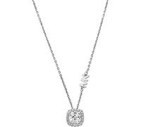 Michael Kors Brilliance - Necklace in Silver Tone 925 Sterling Silver with Crystal Pendant for Women MKC1407AN040