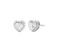 Michael Kors Brilliance Sterling Silver CZ Heart Studs