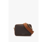 MICHAEL KORS Bryant Brown Acorn Signature Logo Double Zip Camera Cross