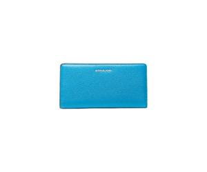 Michael Kors Bryant Large Pebbled Leather Snap-Front Wallet - MILOS BLUE - 32S5SYTP3L