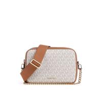 Michael Kors Women's Bryant Medium Double Zip Chain Camera Crossbody Bag, Vanilla/Acorn, One Size
