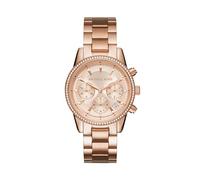 Michael Kors Womens Ladies' Ritz Watch MK6357 - Rose Gold Metal - One Size