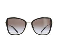 Michael Kors Butterfly Womens Light Gold Black Dark Grey Gradient MK1067B Sunglasses - One Size