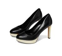 Michael Kors Chantal Leather Platform Pump - Black - 40H3CNMP1L