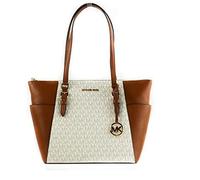 Michael Kors Charlotte Large Top Zip Tote, Vanilla