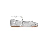 Michael Kors Collette Wrap Ballet Shoe In Silver size 36 | Ballerinas Outlet | Women | Gray 36